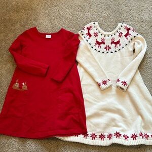 Hanna Andersson Christmas Dresses Size 6/7